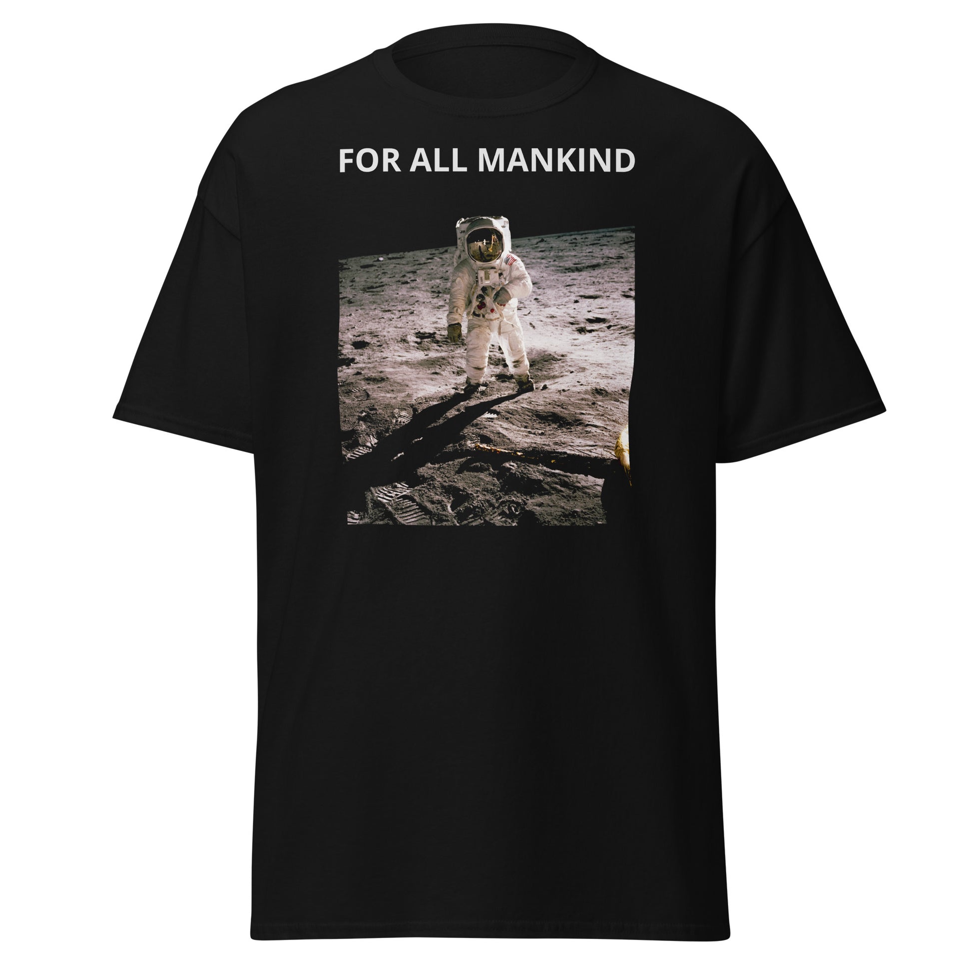 For All Mankind Astronaut Moon Black T-shirt 